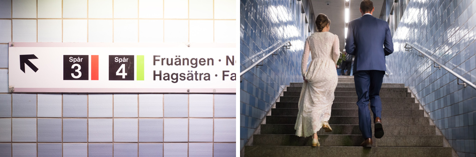 bröllop tunnelbana stockholm