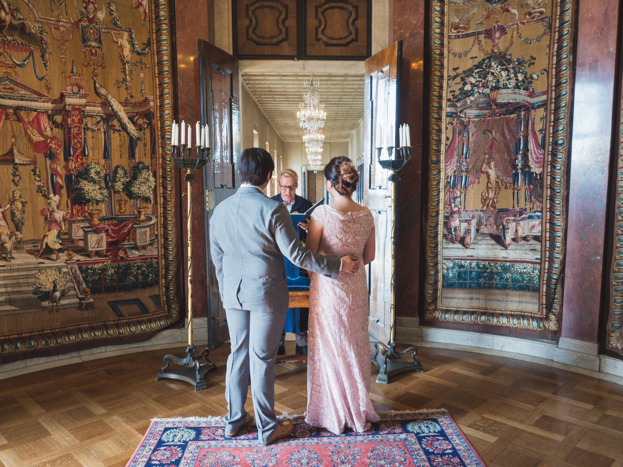 wedding ceremony at stockholm city hall