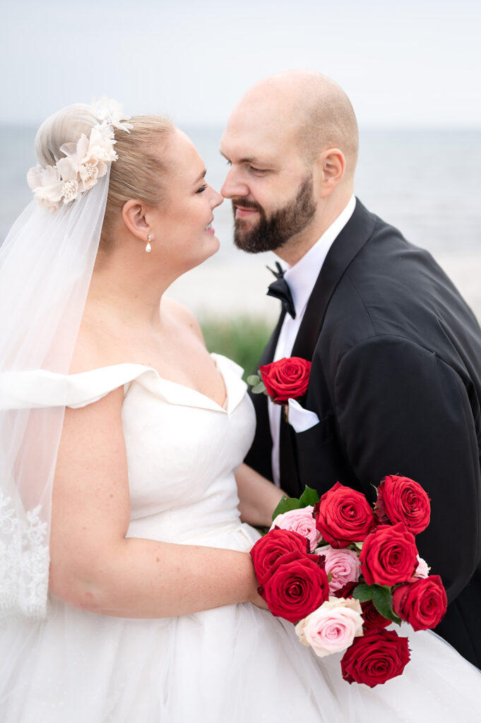Bröllopsporträtt på Beddingestrand